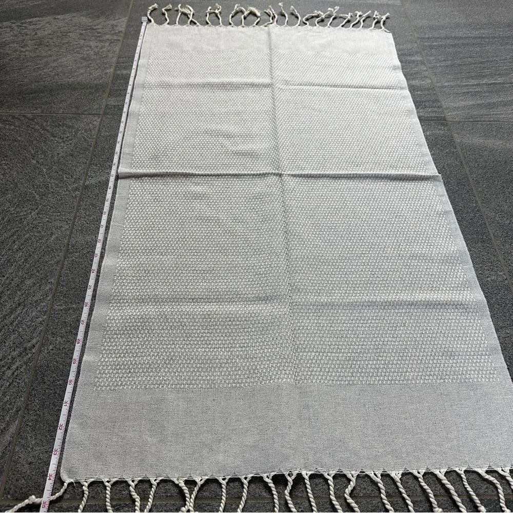 NEW Turkish Peshkir Kitchen Dish Tea Hand Towel Peshtemal 100% Cotton Light Gray